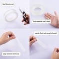 thumbnail image 4 of Multifunction Nano Tape-Traceless Washable Adhesive Tape - Free to Remove, Transparent Double Sided Tape for Paste Photos and Posters, Fix Rug and Furniture, Paste Items etc（9.9FT）3m, 4 of 7
