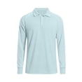 thumbnail image 4 of BVnarty Men’s Long Sleeve Collared Sun Protection Thumb Hole Raglan Pullover, Quick Dry Athletic Top for Summer Fishing & Trail Runs Clear S, 4 of 9