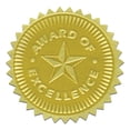 thumbnail image 2 of Hayes Publishing Sellos De Certificado De Premio De Excelencia En Relieve Con Lámina Dorada, 54 Sellos Por Paquete, 3 Paquetes, 2 of 2