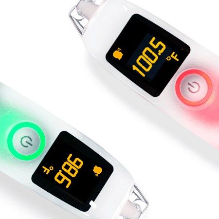 MOBI DualScan Health Check Infrared Forehead & Ear Thermometer with Medicine Reminder, Memory Recording and Fever Detection For Baby Adults Seniors