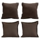 thumbnail image 1 of Set de 4 Cojines Decorativos (2 Cuadrados + 2 Cuadrados Grandes) Bless Chocolate, 1 of 6