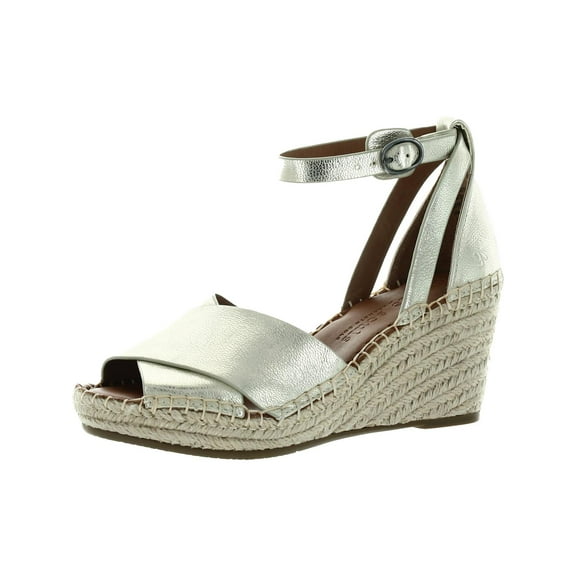 Gentle Souls by Kenneth Cole Womens Charli Leather Sandal Wedge Heels