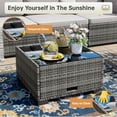 thumbnail image 3 of Bifanuo 7 Piece Patio Furniture Set, Outdoor Furniture Patio Sectional Sofa, All Weather PE Rattan Outdoor Sectional with Cushion and Coffee Table., 3 of 10