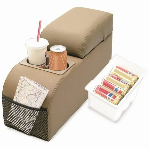 Rampage by RealTruck Floor Mounted Console for Jeep CJ/Wrangler YJ | Spice Denim, Vinyl | 32017 | Compatible with 1976 - 1983 Jeep CJ & Wrangler YJ