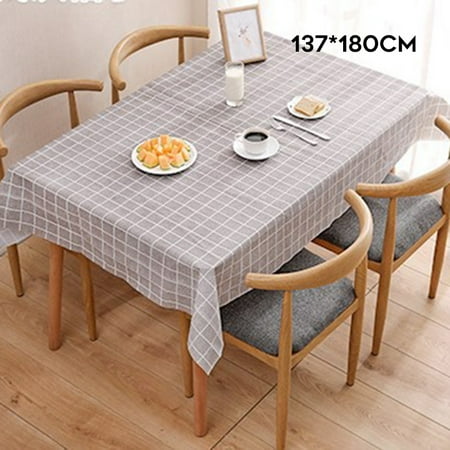 

Rectangle Classic Plaid Tablecloth Multipurpose Waterproof Oil-proof Table Cover for Party Wedding Banquet New