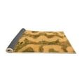 thumbnail image 2 of Ahgly Company Indoor Round Abstract Orange Modern Area Rugs, 7' Round, 2 of 4