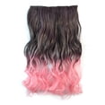 thumbnail image 1 of Fiudx Extensión de Cabello con Clip de Colores, Peluca de Fibra Resistente Al Calor, Fácil de Colocar y Quitar, Postizo Largo y Rizado, Accesorio de Moda para Mujer, Diseño Degradado, Versatilidad de, 1 of 3