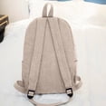 thumbnail image 5 of Boyscolos School Backpack for Unisex Large Corduroy Bookbag Lightweight Laptop Bag for Women Casual High School College Beige One Size, 5 of 5