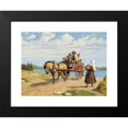 thumbnail image 2 of Wilhelm Marstrand 18x15 Black Modern Framed Museum Art Print Titled - Party from Leksand with Dalar Farmers on Sunday Excursion in Horse -Drawn Carriage (1860), 2 of 5