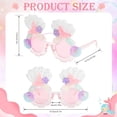 thumbnail image 5 of Kids Sunglasses for Girls, Mermaid Shells Round Flower UV Protection Sunglasses for Outdoor Beach Holiday Cute Eyewear Party Accessories, Age 3-12 Years, 5 of 7