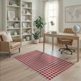 thumbnail image 2 of ODIKA Front Door Plaid Bold Gingham Grid Boho Throw Checkered Farmhouse for Playroom, Bedroom, Reading Nook, Pet Friendly & Kids Safe Play, 2 of 7