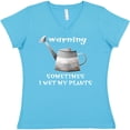 thumbnail image 3 of Inktastic Warning Sometimes I Wet My Plants Gardening Humor Women's V-Neck T-Shirt, 3 of 5