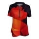 thumbnail image 4 of ICHUANYI Clearance Women Casual T-shirt Printed Sexy V-Neck Zipper Short Sleeve Pullover Blouse Tops(Orange, XXL) ICHUANYI WER2023081011004, 4 of 5