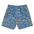 thumbnail image 7 of FORMRS Boys Swim Trunks Quick Dry Mesh Lining Beach Boardshorts, Sizes XS-XL, Blue Cartoon Galaxy, 7 of 7