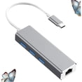 thumbnail image 4 of WRISTBIQUE Simple USB Network Converter Type C Aluminium Alloy Durable Grey for Home Use, 4 of 8