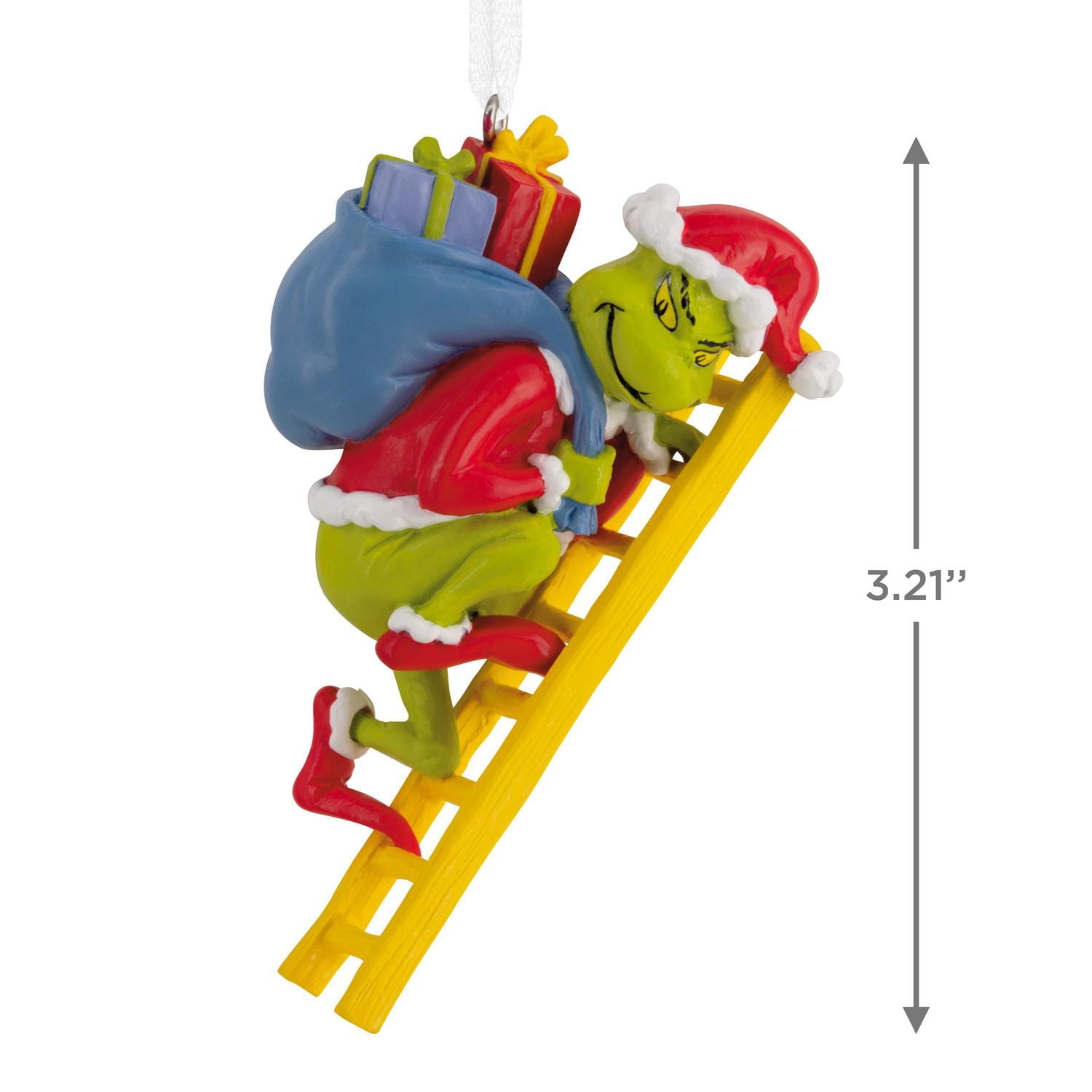 Hallmark Christmas Ornament (Dr. Seuss's How the Grinch Stole Christmas! Grinch on Ladder)