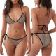 thumbnail image 3 of Fotbe Leopard Print-2 Traje de Baño para Mujer de Dos Piezas – Bikini Sexy de Tirantes Tipo Halter con Diseño Triangular, 3 of 6