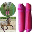 thumbnail image 4 of Bottes de Protection en Tissu Extensible Légères Ajustables pour Tendon de Cheval Rouge, 4 of 10