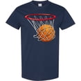 thumbnail image 3 of Inktastic Basketball Swish T-Shirt, 3 of 5