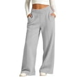 thumbnail image 3 of Rvasteizo Boys Girls Fleece Sweatpants Elastic Waist School Uniform Fall Winter Warm Solid Unisex Kids Trousers 12 Years, 3 of 5
