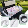 thumbnail image 5 of Golf Cart Seat Covers for 2 Seater,Pink Purple Hummingbird Microfiber Cart Seat Towel Blanket,Spring Watercolor Flowers Leaf Plant Absorbent NonSlip Bench Seats Protector for Golf Course 51"x31", 5 of 9