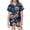 F-Blue, variant on LIIPEE Girls Halloween Pajamas Cute Cartoon Graphic Print Short Sleeve Flat Collar Button Down Shirts And Shorts Sleepwear 2 Piece Set Kids Comfortable Holiday Party Nightwear,2-3 Years