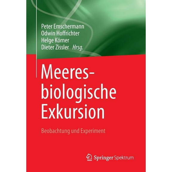 Meeresbiologische Exkursion: Beobachtung Und Experiment, (Paperback)