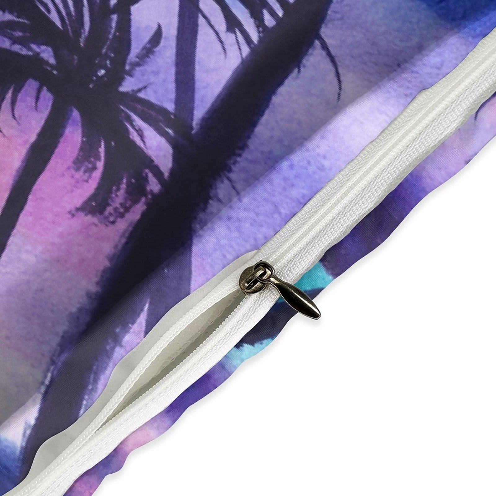 Hawaiian Style Sunset Tropical Beach Palm Tree 3D Set Duvet Cover Quilt Cover Theme for Full Size