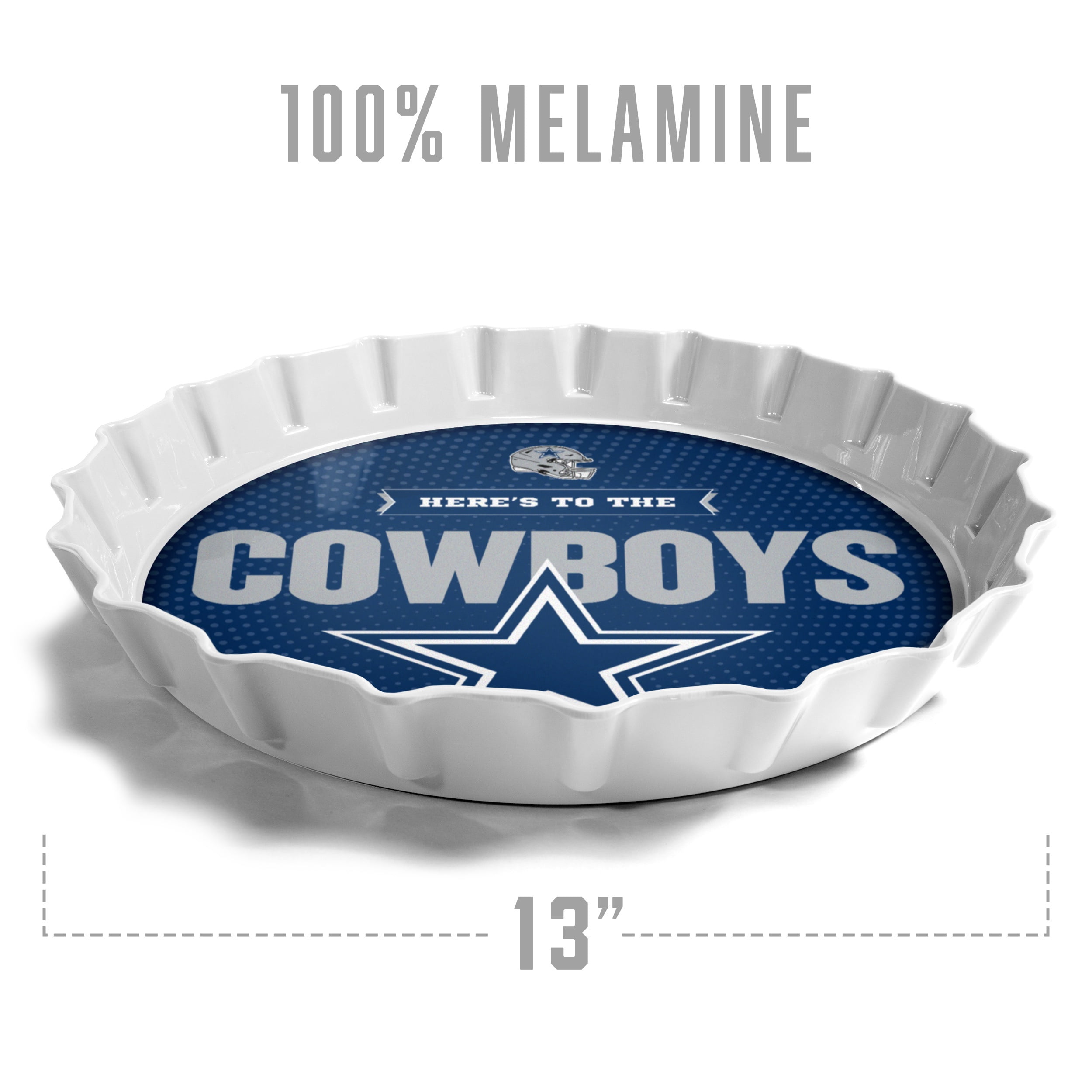 YouTheFan NFL Dallas Cowboys Bottle Cap Serving Tray