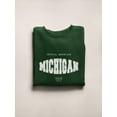 thumbnail image 3 of Michigan State Sports Style Sweatshirt Men - Men Sweatshirt, Forest Green, Medium, 3 of 4
