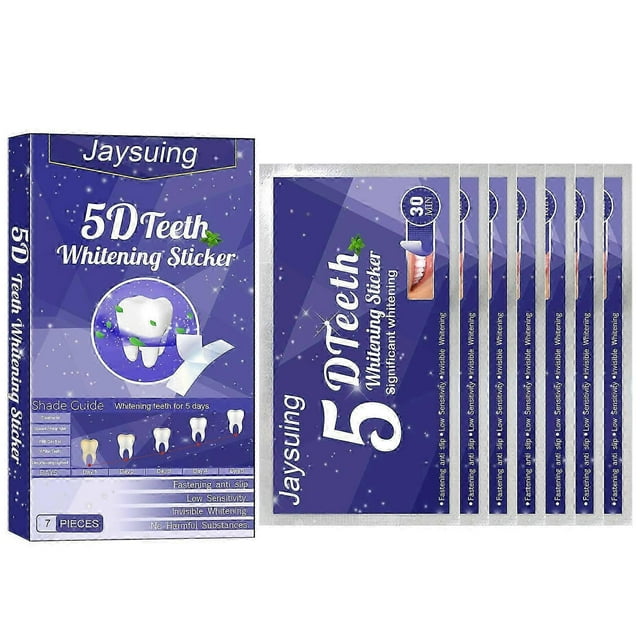 Teeth Whitening Strips 7pcs, Helps Remove Smoking /Coffee/Soda/Wine Stain