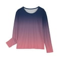 thumbnail image 4 of qolati Girls Shirts Casual Tunic Tops Tie-Dye Print Long Sleeve Tees Shirt Loose Fit Soft Blouse T-Shirt Size 3-14 Spring, 4 of 4