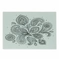 thumbnail image 1 of Ethnic Cutting Board, Eastern Inspired Various Ornamental Patterns Circles Lines Monochrome Image Print, Decorative Tempered Glass Cutting and Serving Board, Small Size, White Black, by Ambesonne, 1 of 1