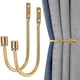 thumbnail image 1 of 2 Pcs Metal Holdback Arms Wall Mounted Curtain U Curtain Tie Back, 1 of 5