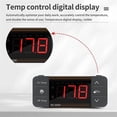 thumbnail image 1 of Digital Temperature Controller 220V Cool Heat Switch Refrigerator Refrigeration Defrost Thermostat Sensor(EK-3010), 1 of 5