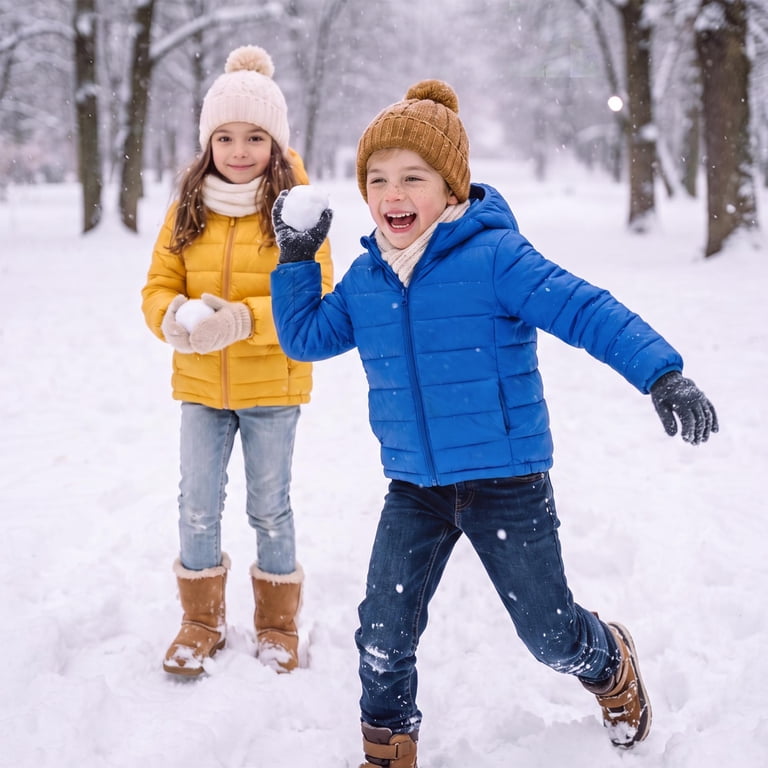 PatPat Kids Puffer Jacket Lightweight Winter Coat photo 3