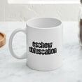 thumbnail image 3 of CafePress - Eschew Obfuscation Mug - 11 oz Ceramic Mug - Novelty Coffee Tea Cup, 3 of 3