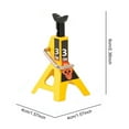 thumbnail image 3 of MesaSe  2 PCS Jack Stands  3 Ton Car Jack Stands Double Locking  Adjustable Height  for 1/10 RC Crawler Car (Red), 3 of 9