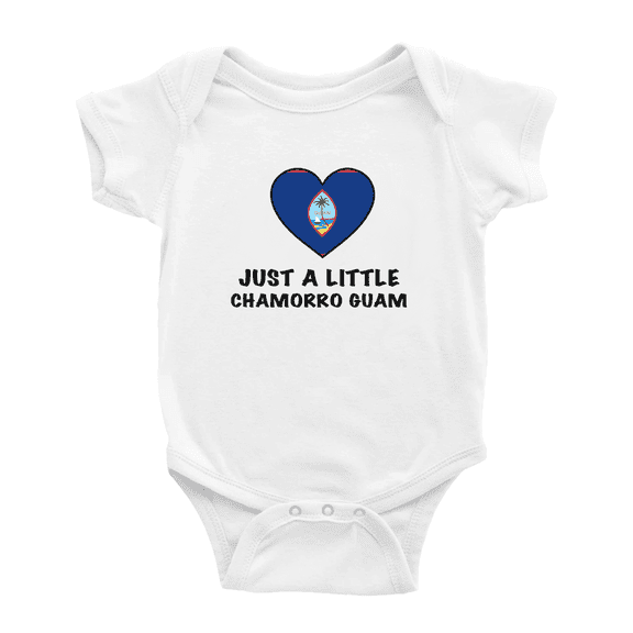 Just A Little Chamorro Guam Funny Baby Bodysuit For Boy Girl