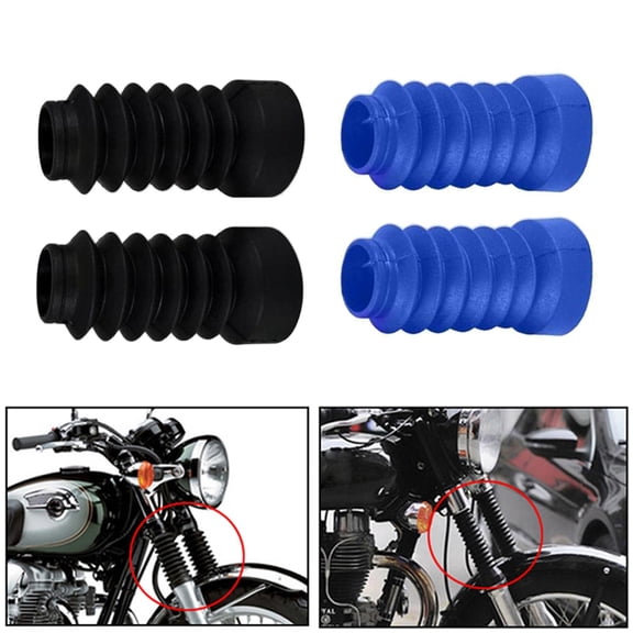 2 pair Motorcycle Rubber Fork Dust Cover Front gaiter Boots For JOG50 JOG90