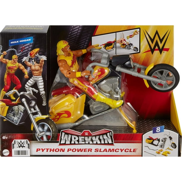 WWE ホーガン＆バイク WWE Wrekkin Python Power Slamcycle Vehicle with Hulk Hogan Action