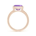 thumbnail image 2 of ANGARA Natural 3.1 Ct. Amethyst Solitaire Ring in 14K Rose Gold for Women (Ring Size: 8), 2 of 9