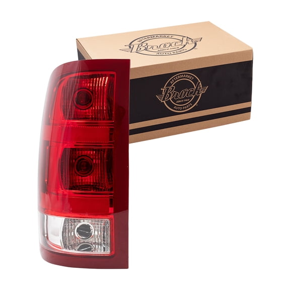 Brock Tail Light for 2007-2013 Sierra 1500 WT/SLE/SLT w/ Single Rear Wheel Left 25958484