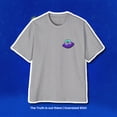 thumbnail image 2 of 'The truth is out there' Men's Heavy Oversized Tee, 2 of 4