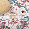 thumbnail image 3 of Ileading 5'x8' Boho Area Rug for Living Room, Non Slip Machine Washable Rugs Vintage Floor Carpet for Bedroom Dinning Room Kitchen, Red, 3 of 13