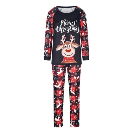 

Tawop Christmas Fashion Women Mommy Printed Top+Pants Family Matching Pajamas Set Sexy Sleepwear For Women April Fool S Day Gift