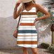 thumbnail image 2 of Faldas Largas de las Mujeres Impresas de Bolsillo sin Mangas con Cuello en V, Vestido Casual sin Posicionamiento, 2 of 5