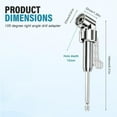thumbnail image 3 of Homesteed 105 Degree Right Angle Drill Adapter 1/4 Inch Hex Shank Extension Heavy Duty Tight Space Screwdriver Bit Holder for Power Drill, 3 of 7