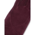 thumbnail image 3 of Isotoner Women's Microsuede Stretch Gloves, Wine, S/M, 3 of 4