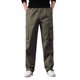 thumbnail image 1 of Pantalones holgados de algodón de talla grande para hombre, de color liso y cintura elástica, versátiles para el día a día y el trabajo., 1 of 8